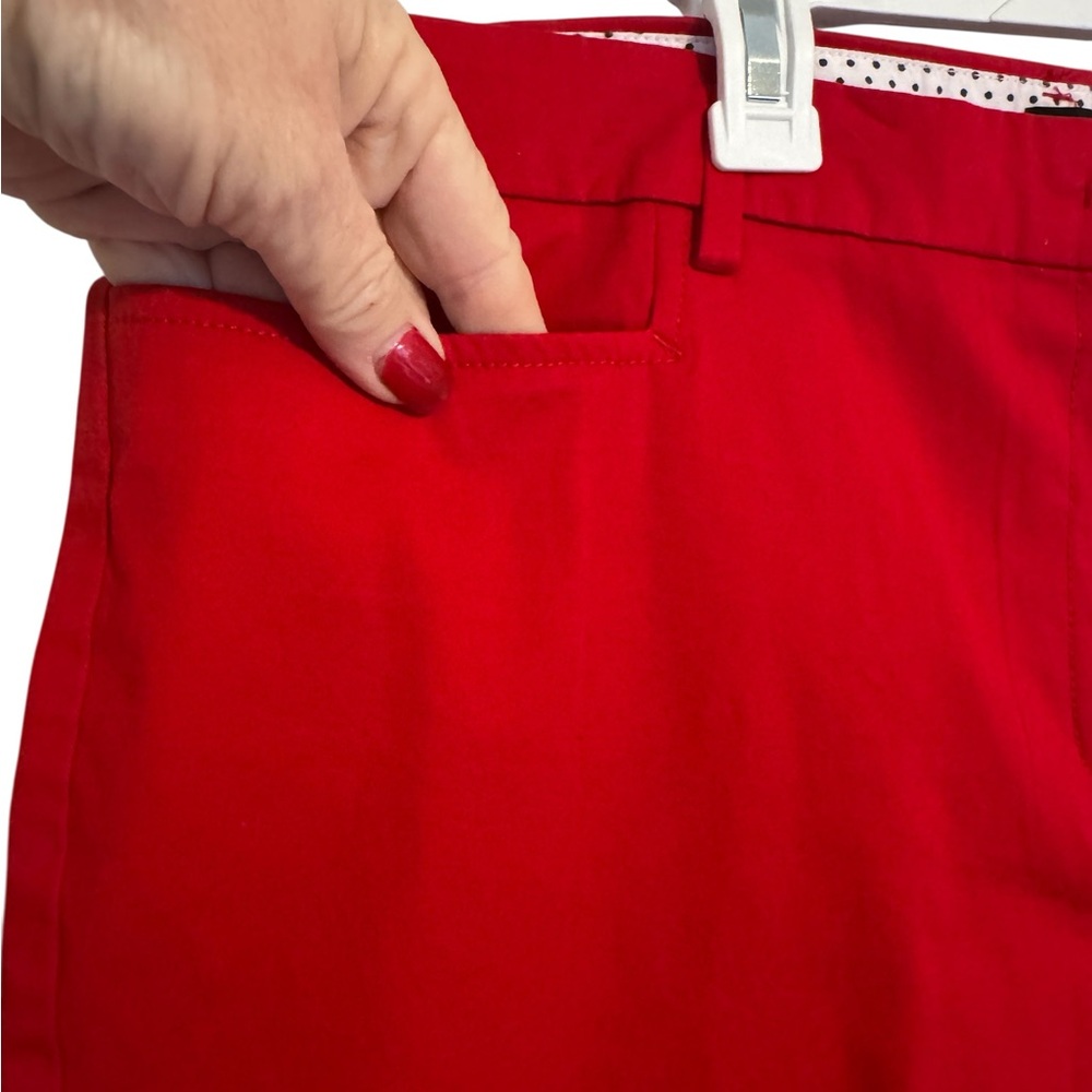 NWT  Talbots Women's Vibrant Red PERFECT SKIMMER  Capri Pant  SZ: 16   BIN#S - Picture 3 of 11